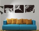 Flower Frame Vinyl Decals Modern Wall Art